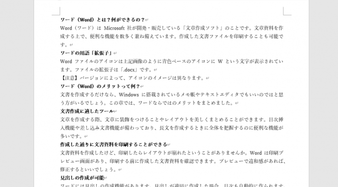 Word1枚は何文字書ける？文字数とページ数の目安