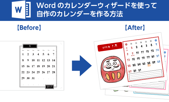Wordでカレンダーを作成する方法｜テンプレート活用