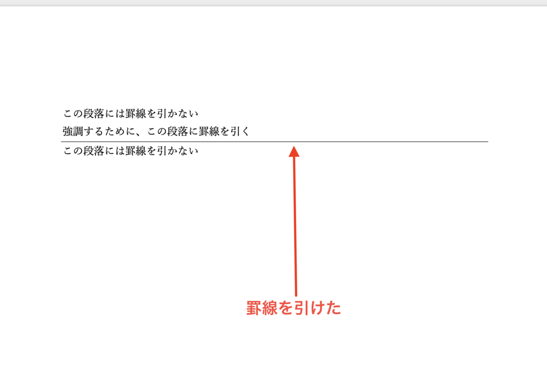 Wordで線を消す方法