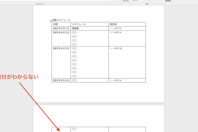 Wordで表がページをまたぐ場合の分割方法!見やすい表を作成 1 worde381a7e8a1a8e3818ce3839ae383bce382b8e38292e381bee3819fe38190e5a0b4e59088e381aee58886e589b2e696b9e6b395efbc81e8a68be38284e38199