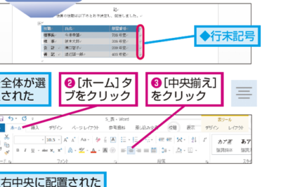 Wordで表を中央揃え!文書のバランスを整える 1 worde381a7e8a1a8e38292e4b8ade5a4aee68f83e38188efbc81e69687e69bb8e381aee38390e383a9e383b3e382b9e38292e695b4e38188e3828b